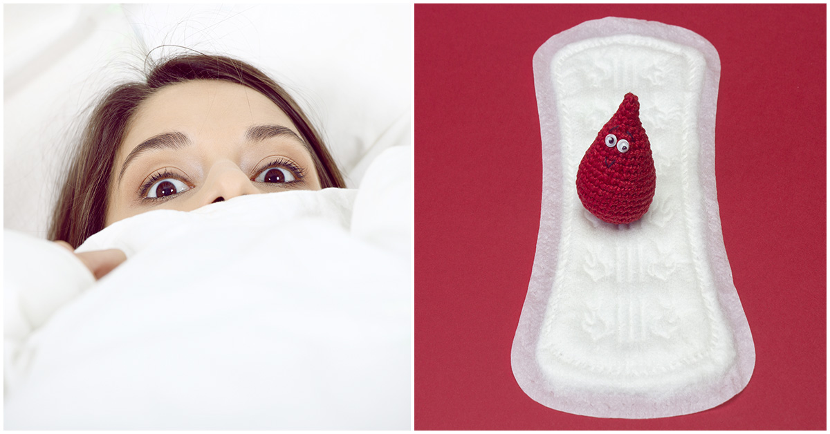 Si sueñas que tu ropa se mancha con menstruación, este es el significado