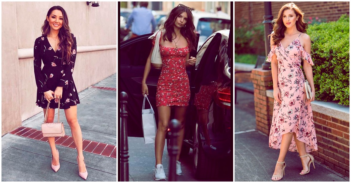Cómo utilizar un vestido floreado sin verte tan cursi
