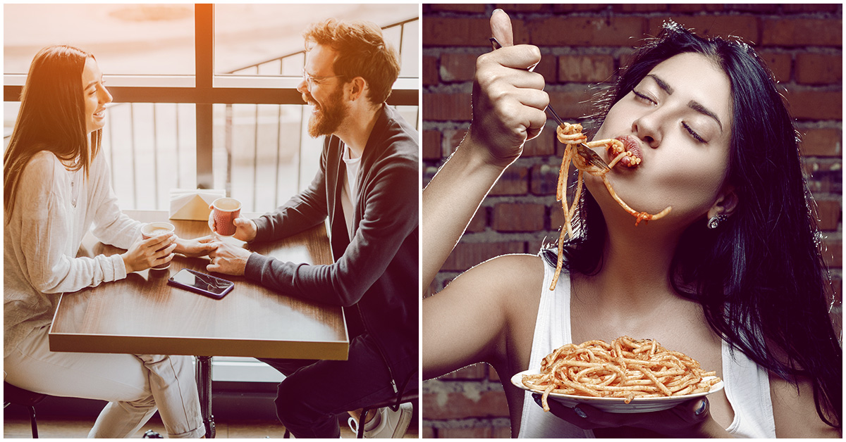 Qué no deberías comer en la primera cita con tu crush