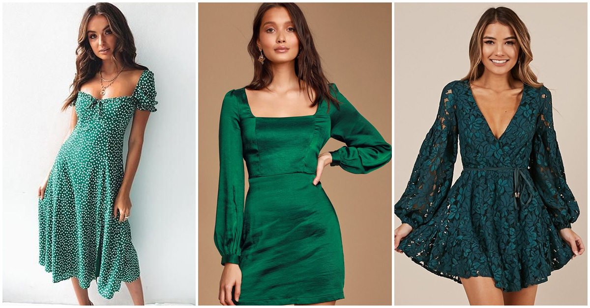Vestidos verdes: la mejor manera de meterle a tu armario creatividad