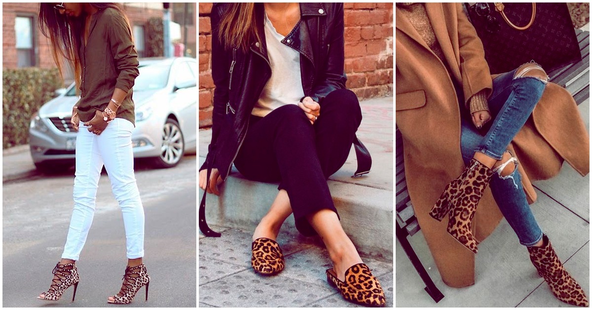 Cómo llevar zapatos animal print con mucho estilo